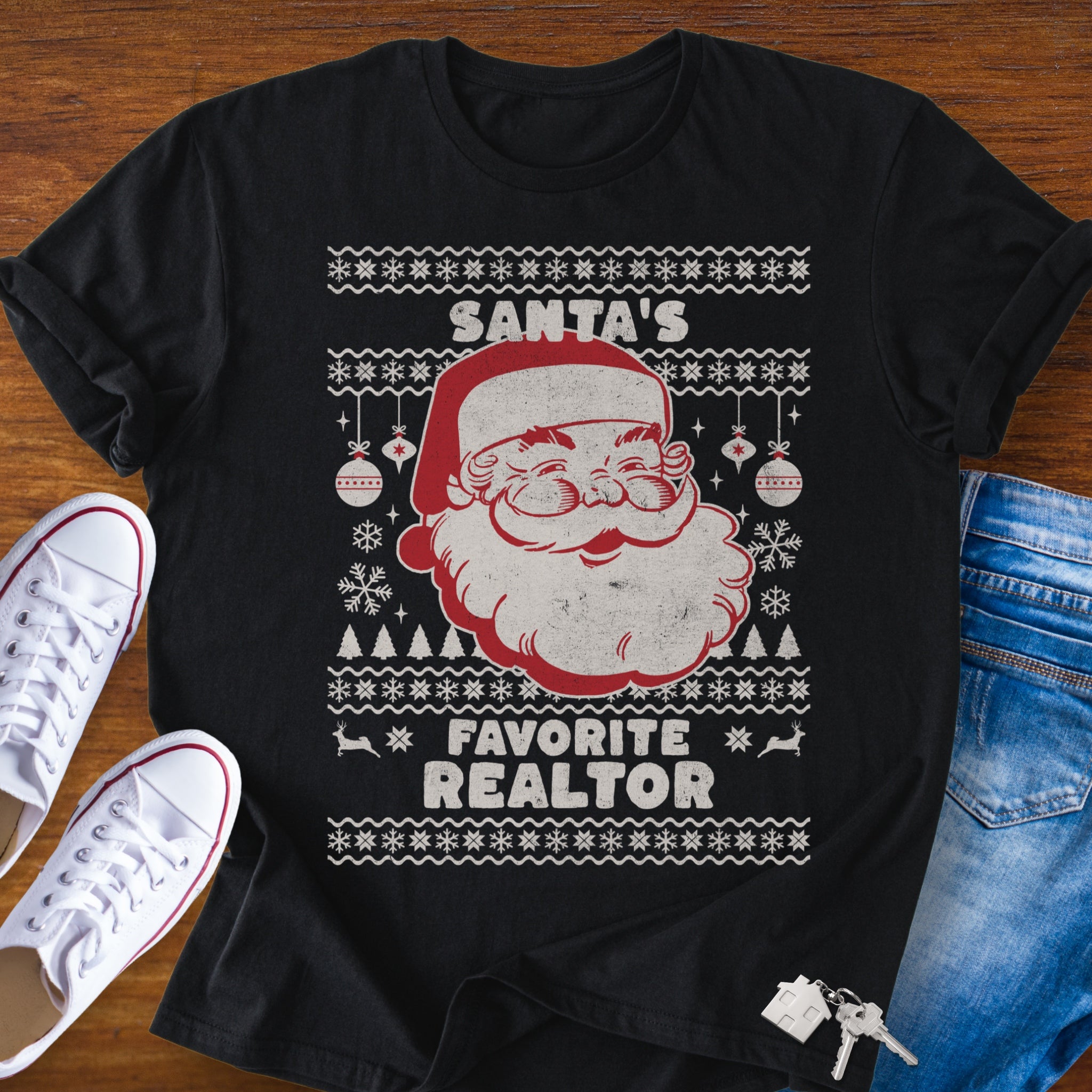 Santa’s Favorite – Ugly Christmas Realtor T-Shirt