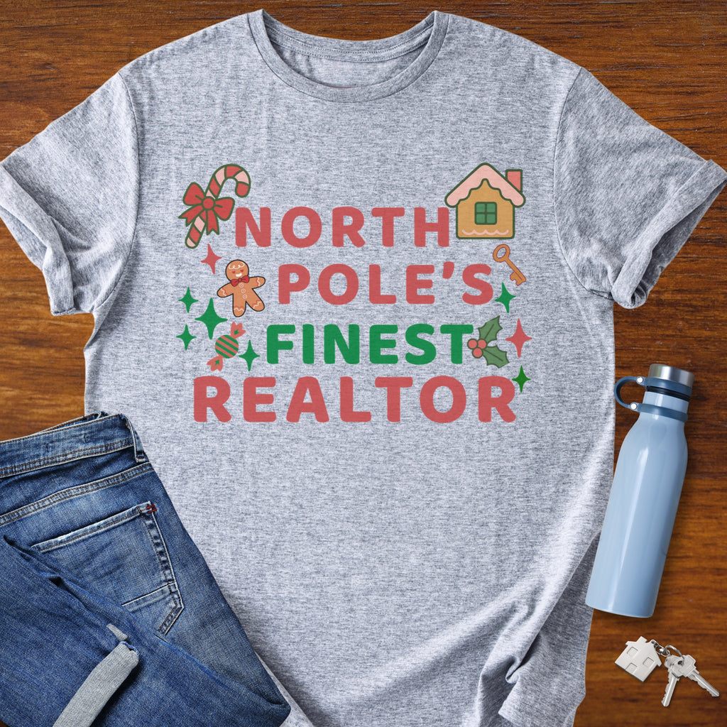 North Pole’s Finest Realtor – Funny Christmas Realtor T-Shirt
