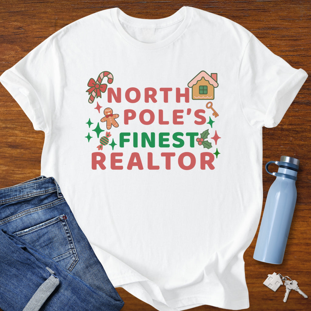 North Pole’s Finest Realtor – Funny Christmas Realtor T-Shirt