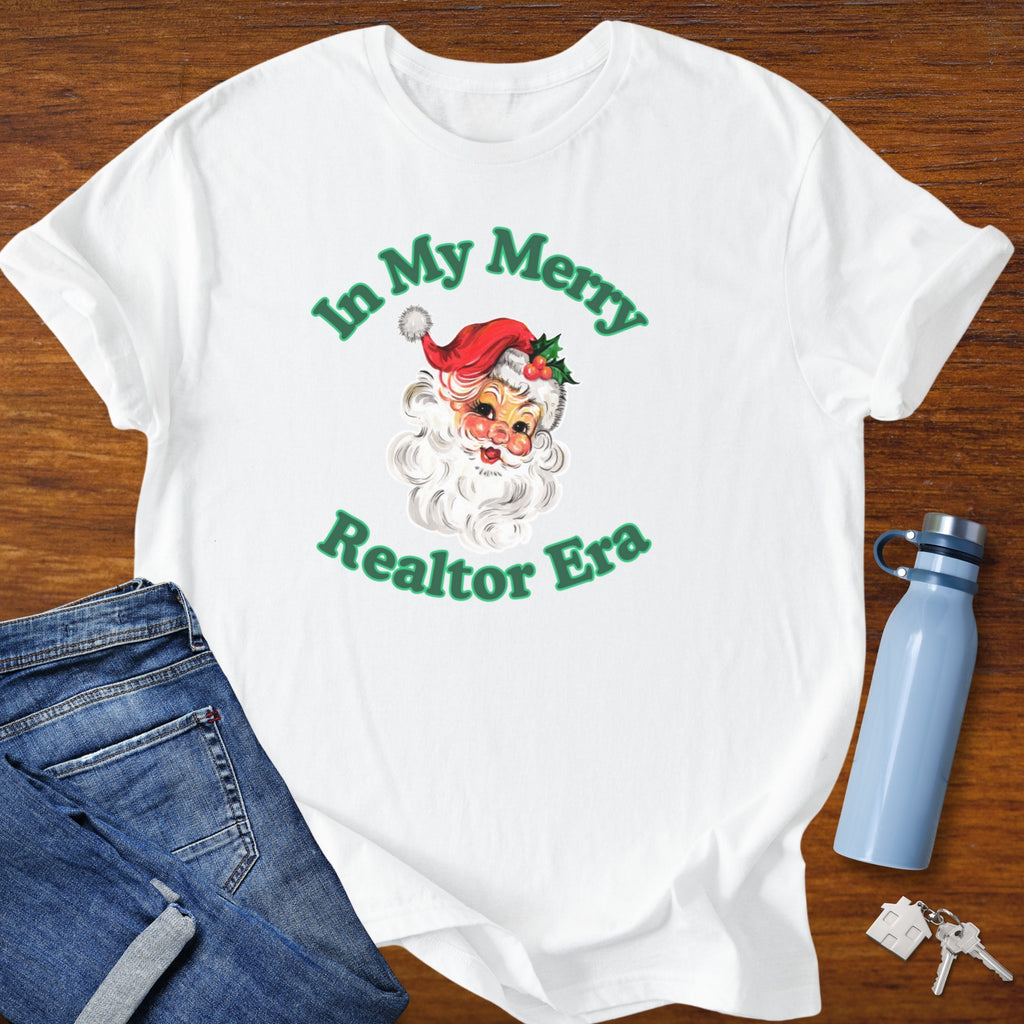 In My Merry Realtor Era – Vintage Christmas Realtor T-Shirt