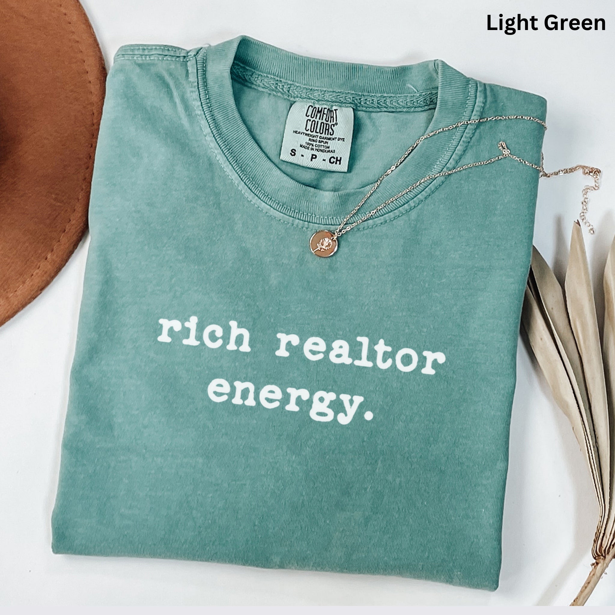 rich realtor energy - Comfort Colors Real Estate T-Shirt