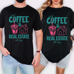 Iced Coffee Retro- Comfort Colors Real Estate T-Shirt