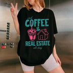 Iced Coffee Retro- Comfort Colors Real Estate T-Shirt