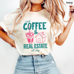 Iced Coffee Retro- Comfort Colors Real Estate T-Shirt