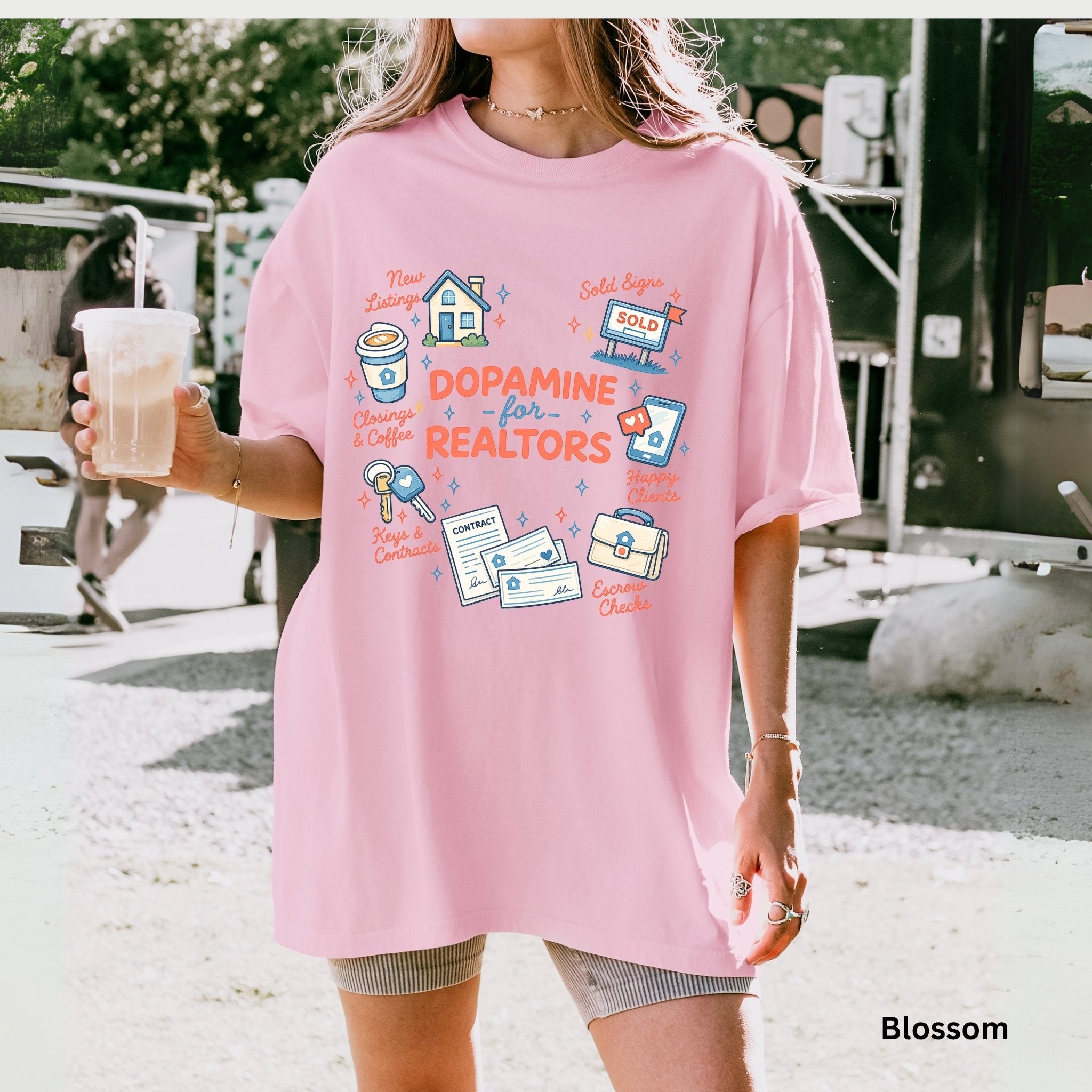 Dopamine for Realtors - Comfort Colors Real Estate T-Shirt