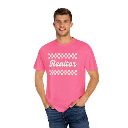 Realtor Checker Print - Real Estate T-Shirt