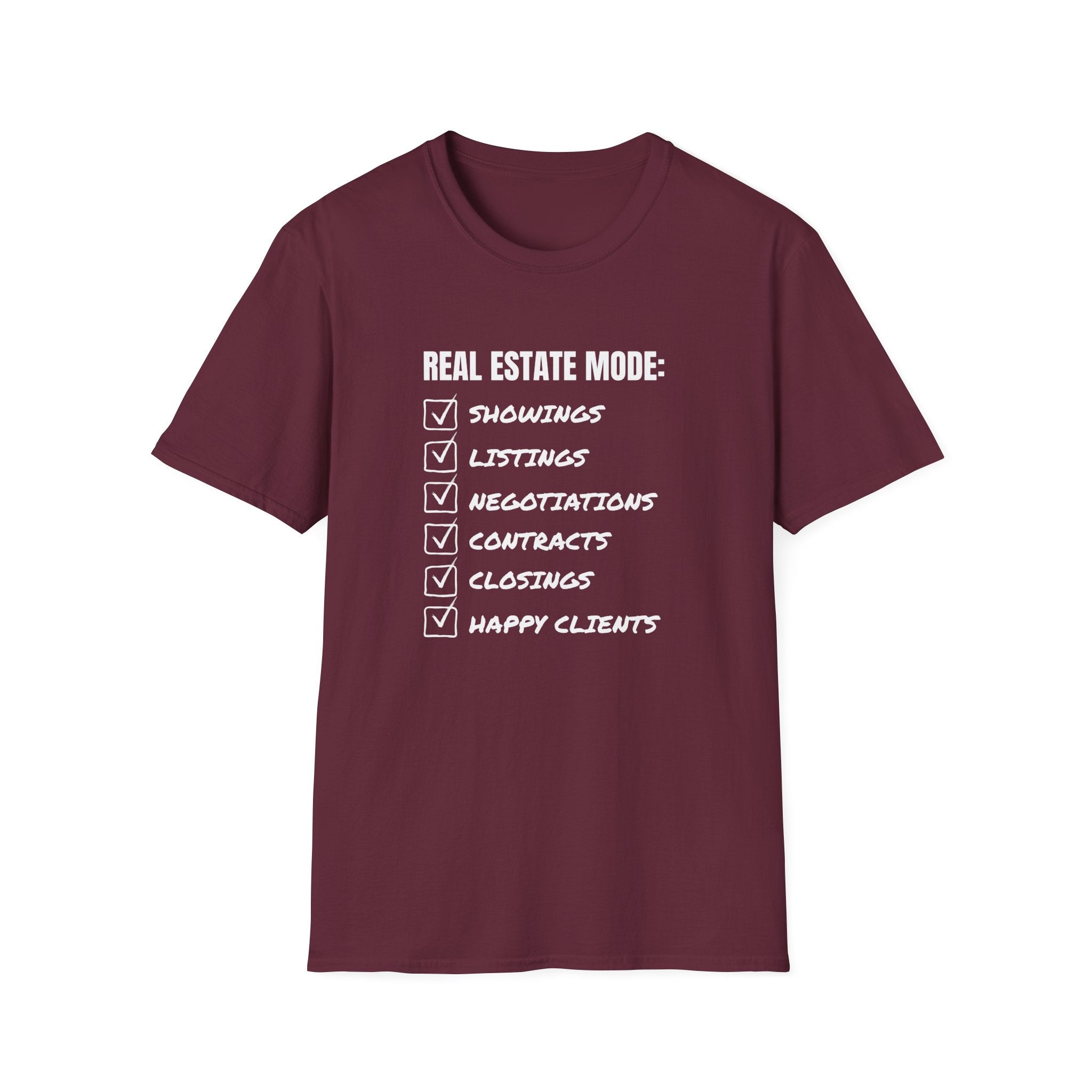 Real Estate Mode Checklist T-Shirt