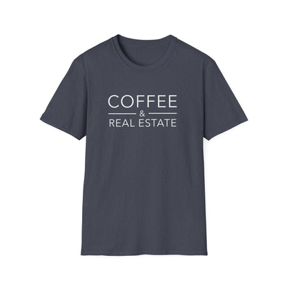 Coffee and Real Estate - Modern Real Estate T-Shirt