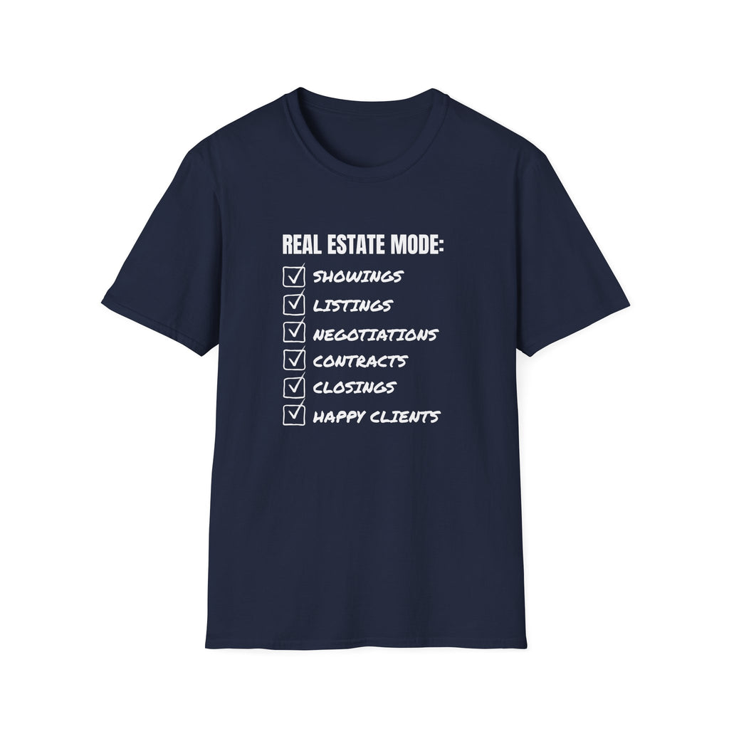 Real Estate Mode Checklist T-Shirt