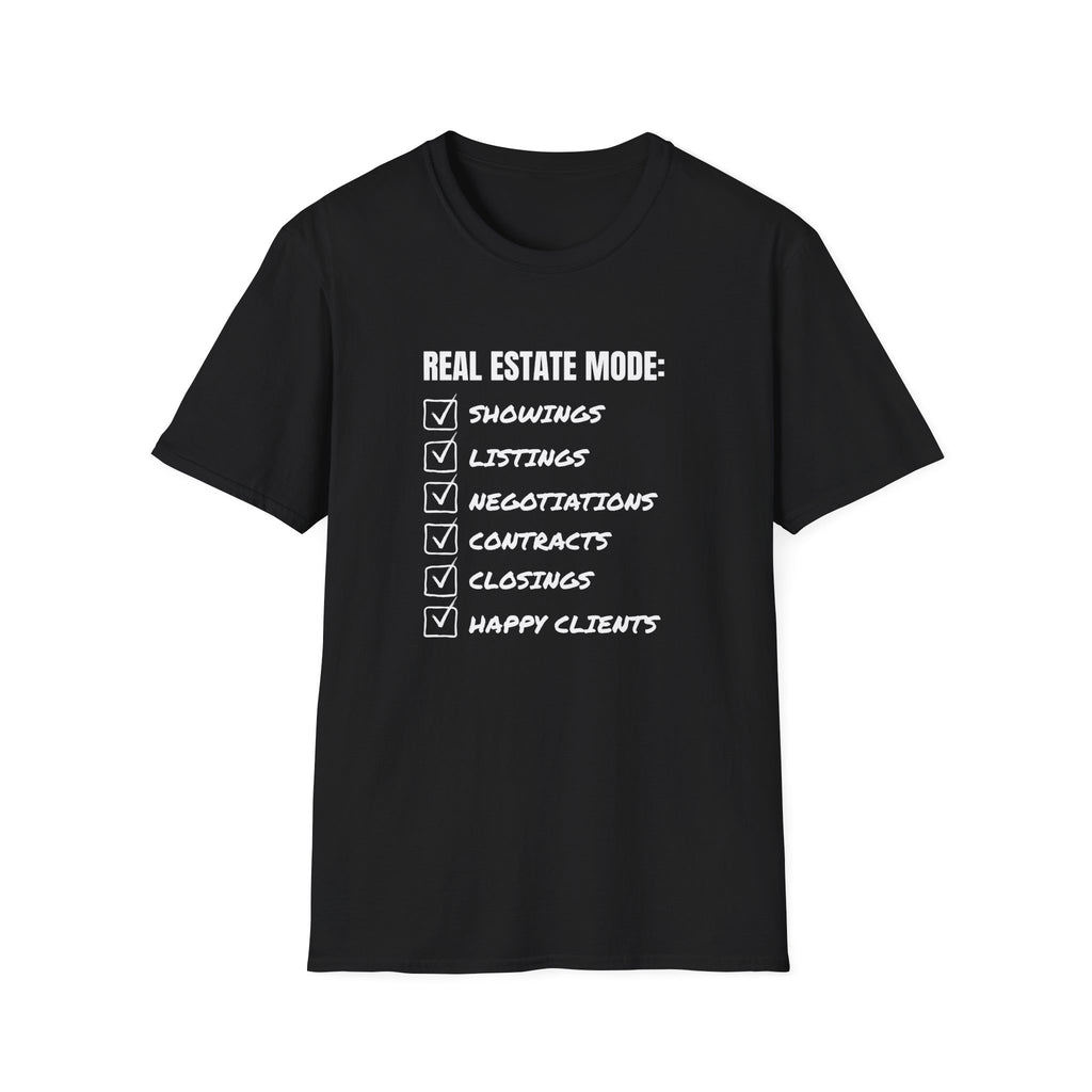 Real Estate Mode Checklist T-Shirt