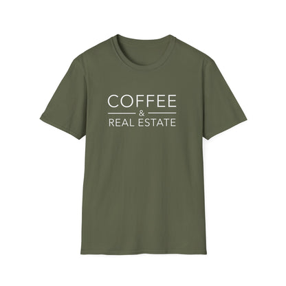 Coffee and Real Estate - Modern Real Estate T-Shirt