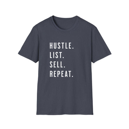 Hustle List Sell Repeat - Real Estate T-Shirt