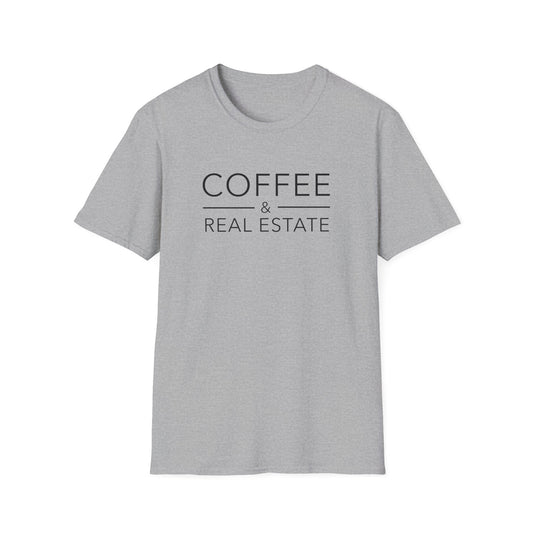 Coffee and Real Estate - Modern Real Estate T-Shirt