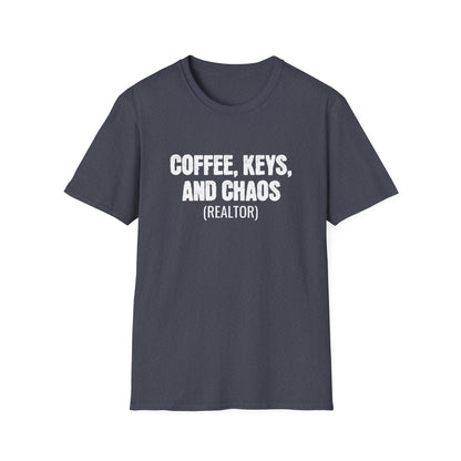 Coffee Keys Chaos - Real Estate T-Shirt