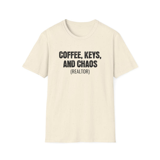 Coffee Keys Chaos - Real Estate T-Shirt
