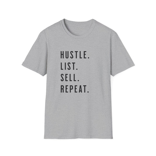 Hustle List Sell Repeat - Real Estate T-Shirt