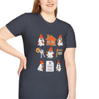Halloween Cute Ghost Tee- Womens Real Estate T-Shirt
