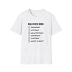 Real Estate Mode Checklist T-Shirt