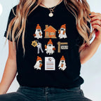 Halloween Cute Ghost Tee- Womens Real Estate T-Shirt