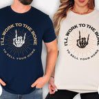 I’ll Work to the Bone to Sell Your Home – Halloween Real Estate T-Shirt
